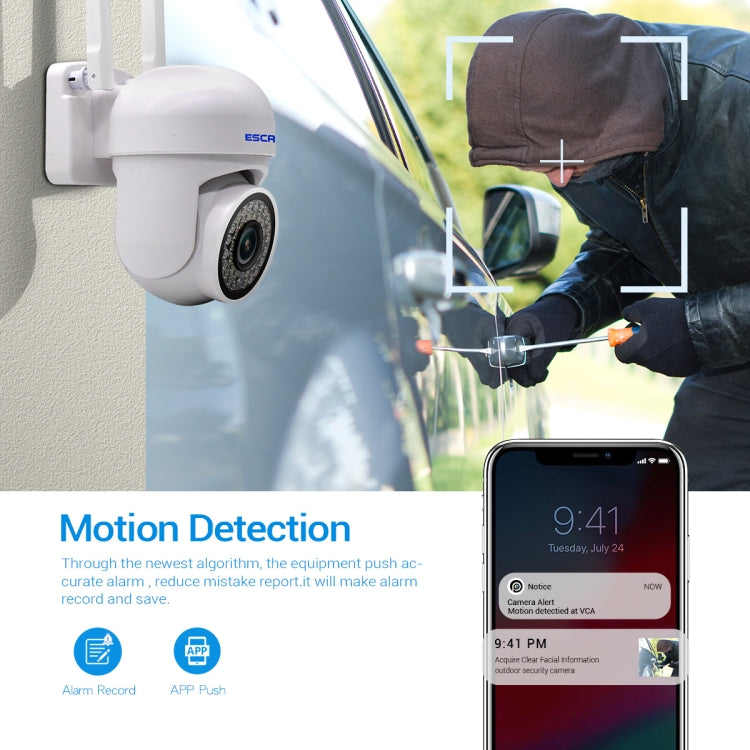 ESCAM PVR007 3MP Smart HD WiFi Camera Support Full Color Night Vision / Motion Detection / Sound Alarm / TF Card, PVR007 ESCAM PVR007 3MP Smart HD WiFi Camera Support Full Color Night Vision / Motion Detection / Sound Alarm / TF Card, PVR007